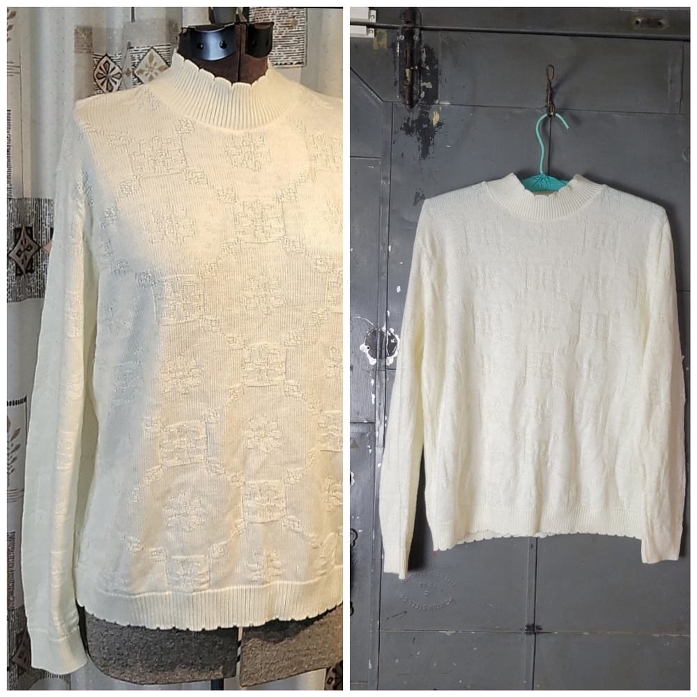 Vintage Kenneth Too Cream Sweater
